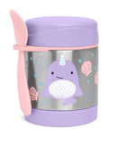Pote térmico infantil com talher baleia lilás | Skip Hop