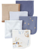Kit paninho de boca 6 peças patinhas animais multicor