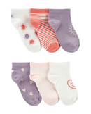 Kit meia infantil 6 pares sol listrada multicor |