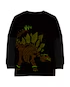 Camiseta infantil manga longa stegosauru vinho |