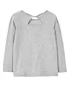 Camiseta infantil fechado floral cinza |