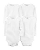 Kit Body Bebê Carter´s 4 Peças Branco