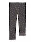 Calça legging infantil estrelas barra peluciada cinza |