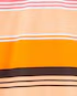 Camisa Polo Infantil Faixas Branca/laranja Tam 6 a 8