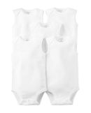 Kit body bebê 9 peças manga longa e regata branco |